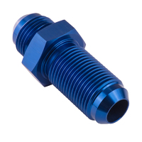 Proflow Adaptor AN Flare -10AN Bulkhead, Blue