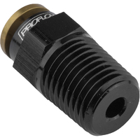 Proflow Fitting, Push To Connect Nylon Tube Straight 3/16in. Nylon Tube To 1/8in. NPT, Black