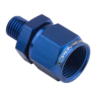 Proflow Female Adaptor -08AN Straight Swivel 12mm x 1.50, Blue