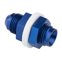Proflow Fitting, Fuel Cell Male bulkhead -16AN, Blue