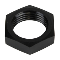 Proflow Aluminium Bulkhead AN Nut -03AN, Black