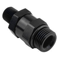 Proflow Fitting Male 3/8in. NPT To Fitting Male -10AN O-Ring Swivel, Black