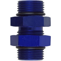 Proflow O-Ring Union Male -06AN To Male -06AN, Blue