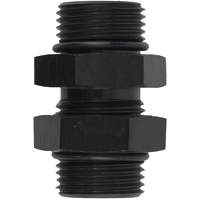 Proflow O-Ring Union Male -06AN To Male -06AN, Black