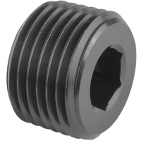 Proflow Fitting Aluminium Socket Plug 1/2in. NPT, Black