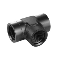 Proflow Fitting Aluminium Adaptor Female Tee -03AN, Black