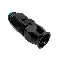 Proflow Hose End Air Conditioning 304 Stainless Straight Female O-Ring Pilot -06, Black