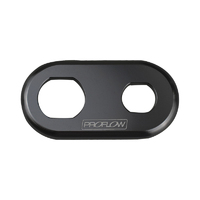 Proflow Bulkhead Aluminium Plates 2 Hole, Black