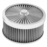 Proflow Air Filter Assembly Flow Top Round Stainless Steel 9in. x 5in. Suit 5-1/8in. Flat Base