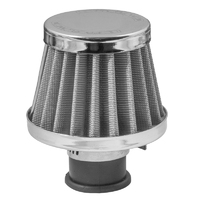 Proflow Mini Air Filter Breather 38mm High 9mm (3/8') Neck, Stainless