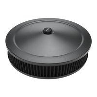 Proflow Air Filter Assembly Round 14in. x 4in., Black, Flat Base,