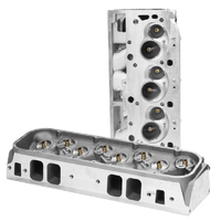 Proflow Cylinder Heads, AirMax 320, Aluminium, Assembled, 120cc Chamber, Straight Plug, 315cc Intake Runner, BB Chevrolet, Pair