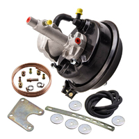 Proflow Power Brake Booster Master cylinder System, 7'.00'' , VH44 style 7in. Drum Brakes, Black , Kit