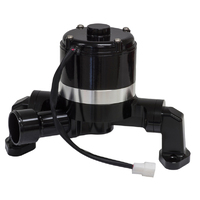 Proflow Water Pump, Electric, Aluminium, Black, 132 LPM/35 GPM at 12 Volts, For Chevrolet, Small Block, Each