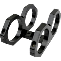 Proflow Fuel Pump Dual Mount Billet Aluminium 044 Bosch Bracket, Black