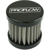 Proflow Oil Breather Filter Billet -06AN Female thread, Black