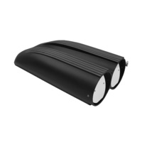 Proflow Carburettor Scoop, Aluminium, Black, Machined Finns, Shot Gun Style, Single/Dual Carburettor, Each