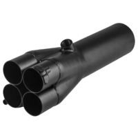 Proflow Exhaust Collector Slip On Steel Header 12in. x 2-1/2in. Primary To 5in.