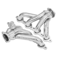 Proflow LS Exhaust Headers, Tight-Fit 1-5/8'' Block Huggers, Chevrolet Holden LS1 LS2 Centre Outlet, Stainless Steel, Set 