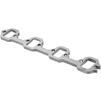 Proflow Header Extractor Flanges, For Ford V8 289-302-351W, 3'' Bolt Spacing, Suit 1-3/4'' Primary, 1.590'' x 1.415'' Port, Steel, 3/8'' Thick, Each