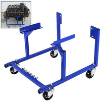 Proflow Engine Dolly, Steel, Blue Powder Coat, Wheels Included, For Ford SB  289, 302, 351, , Each