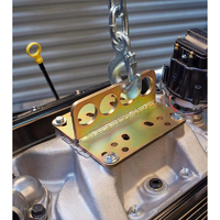 Proflow Engine Lift Plate, Gold Iridited Steel, 900 lbs (400kg) Max, Fits Most 2-Barrel/ 4-Barrel Intakes