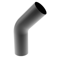 Proflow Exhaust Tubing, 45 Degree, 4.00 in. Diameter, 16-Gauge, Steel, Each