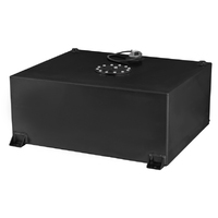 Proflow Fuel Cell, Tank, 20g, 78L, Aluminium, Flat Bottom Black 620 x 510 x 260mm, With Sender Two -10 AN Female Outlets, Each