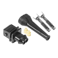 Proflow Fuel Injector Wiring Bosch Minitimer Male 2 Pin Plug w/Terminals & Boot