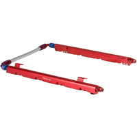 Proflow Fuel Rails Kit, Billet Aluminium, Red Anodised, Holden Commodore 5L EFI 