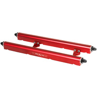 Fuel Rails Kit, Billet Aluminium, Red Anodized, Holden Commodore, VT-VZ LS1