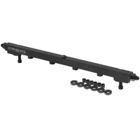 Proflow Fuel Rail Kit, For Nissan RB25DET, -08AN ORB, Billet Aluminium, Black Anodised