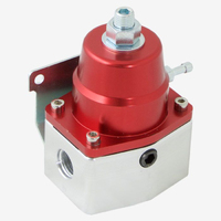 Proflow Fuel Pressure Regulator, EFI Economy Billet Red/Silver 45-75PSI -06 AN