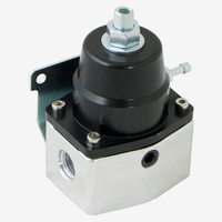 Proflow Fuel Pressure Regulator, EFI Economy Black/Silver Billet 45-75PSI, -06AN