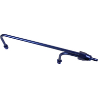 Proflow Fuel Line, Aluminium Anodised Blue, 3/8 in. NPT or Barb Inlet, 1/8 NPT Gauge Port, Holley 4160