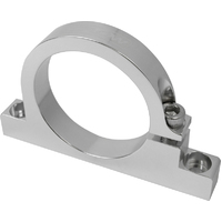 Proflow Fuel Filter Brackets Single 50mm hole, Aluminium, Silver Anodised