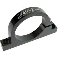 Proflow Fuel Filter Brackets, Single 50 mm hole, Aluminium, Black Anodised