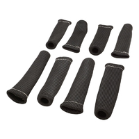 Proflow Spark Plug Boot Heat Shields, 640°C, Black, 1 in. i.d., 8 in Length, Set of 8