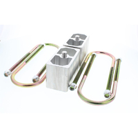Proflow Universal Aluminium Leaf Spring Lowering Block Kit, 4 Inch