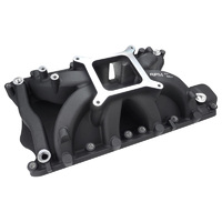 Proflow Intake Manifold, Max Jr, Single Plane, Aluminium, Black, Square Bore, SB For Ford, 351W, Each
