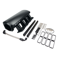 Proflow SuperMax EFI Intake Manifold Kit, Low Profile, For Holden Commodore LS3/L92, Fabricated Black, w/Fuel Rails, 102mm Bore