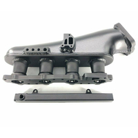 Proflow Intake Manifold Kit, For Nissan SR20 S14/S15, Fabricated Aluminium, Black, 76mm Throttle Body, Fuel Rail Kit