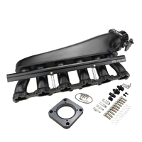 Proflow Intake Manifold Kit V2, For Ford Falcon XR6 BA/BF/FG Barra, Fabricated Aluminium, Black, 80mm Bore