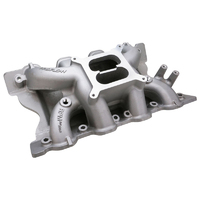 Proflow Intake Manifold, SB Ford 302, 351 Cleveland, Dual Plane, Aluminium, Square Bore, Natural, 