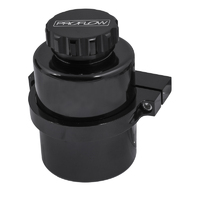 Proflow Master Cylinder Reservoir, Remote or Direct Mount, 130mm Height, 80mm Dia, Billet Aluminium, Black