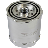 Proflow Oil Filter, Billet Aluminium Spin-on Black Performance 3/4in. &13/16-16 in