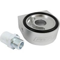 Proflow Oil Filter Adapter, Universal Sandwich Adapter, Billet Aluminium, Silver Anodised, AN10, 1/8in. NPT Port 13/16in., 3/4in., M18.M20