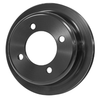 Proflow Billet Crank Pulley, V-Belt, 1-Groove, Aluminium Black Anodised,  For Ford, 302-351C, Some Windsor