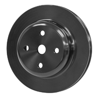Proflow Water Pump Pulley, V-Belt, 1-Groove, Aluminium Black For Holden V8 253, 308 Red Motor