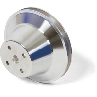 Proflow Water Pump Billet Pulley, V-Belt BB For Chrysler 1-Groove, Anodised Aluminium